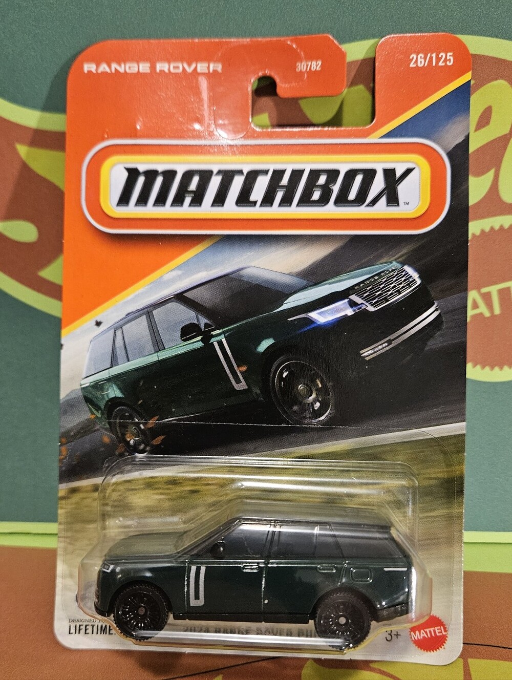 Matchbox 2024 Range Rover PHEV Green and Black